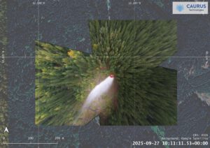 Symbolisiert die KI-generierte Kartierung des Wasserabwurfs