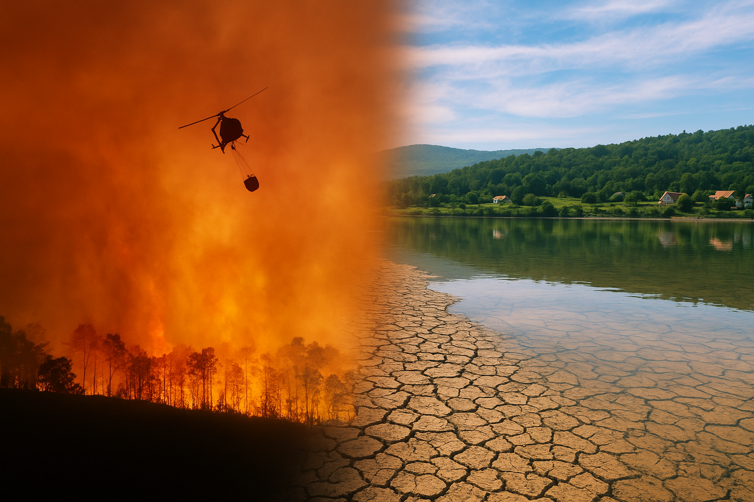 Wildfire meets water shortage