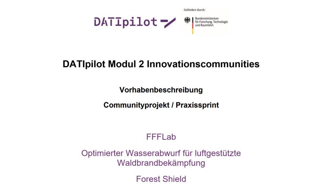 Symbolises the receipt of funding for the project Forest Shield